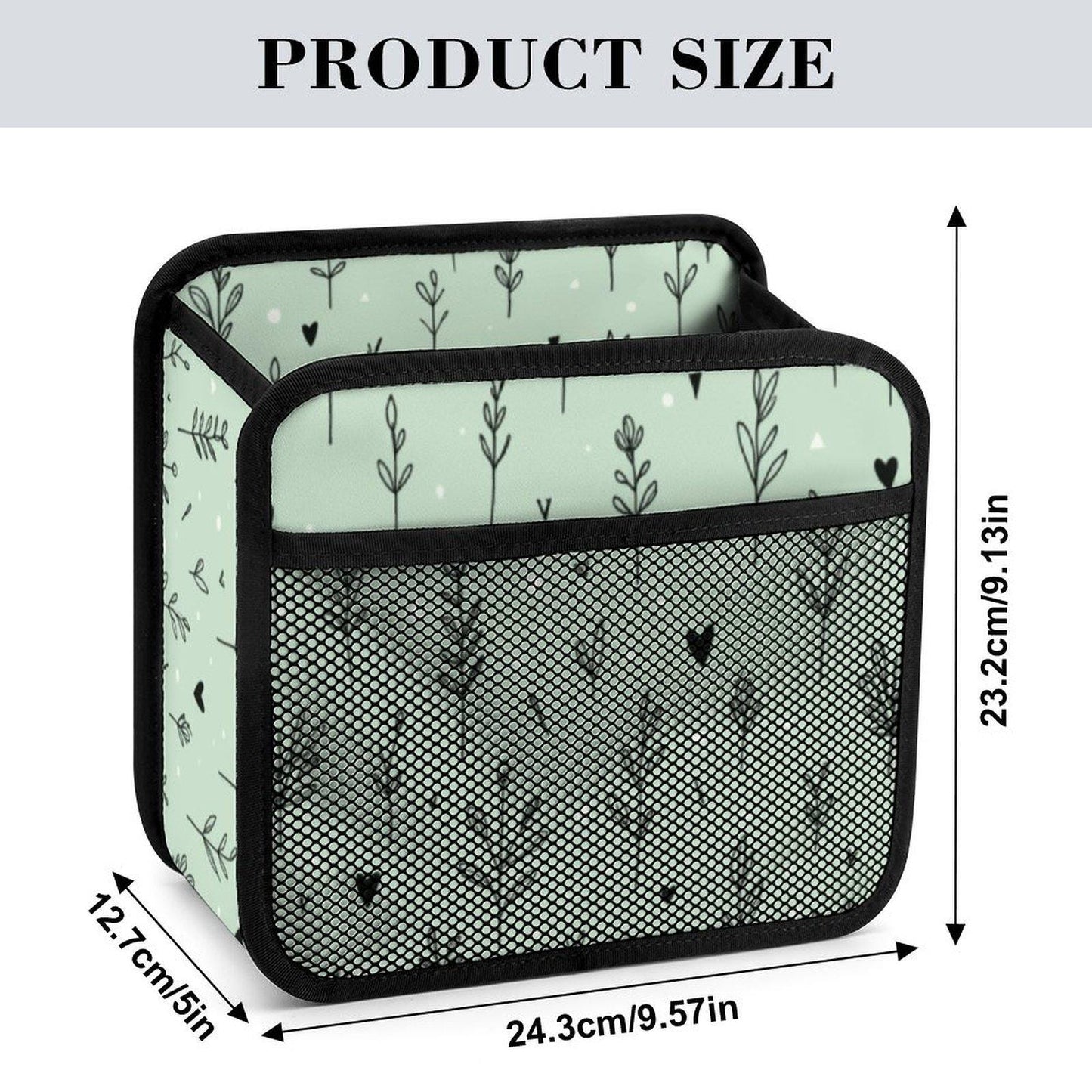 Green Floral Car Seat Storage Bag Organizer Pocket for Auto Travel Kids Baby Accessories