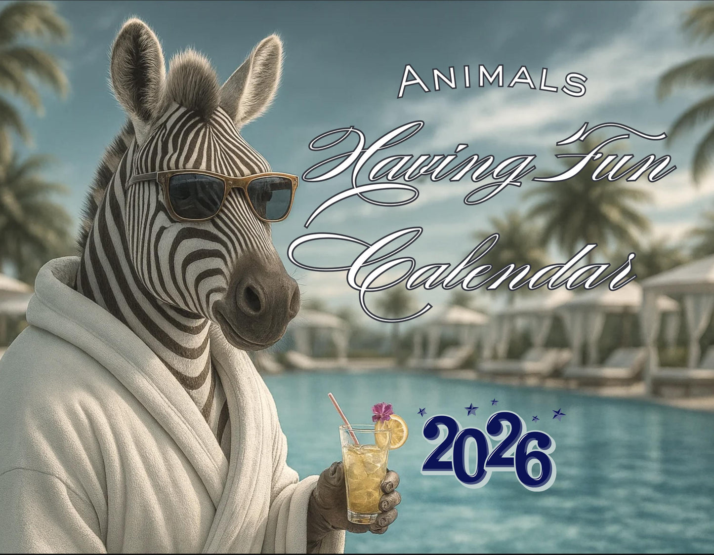 Animals Having Fun 2026 Wall Calendar | 12-Month Photo Wildlife Gift for Pet Lovers
