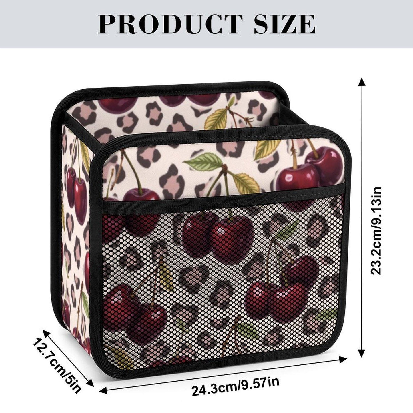 Cherry Car Seat Storage Bag Organizer Caddy for Kids Travel Accessories