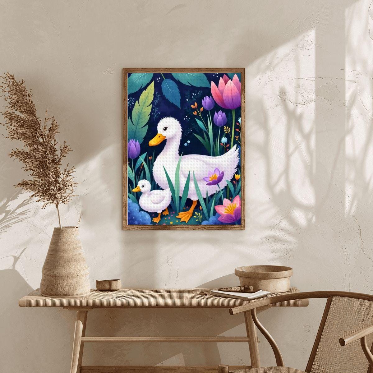 Goose DIY Diamond Painting Kit No Frame Aspect Ratio Bird Art Craft Project
