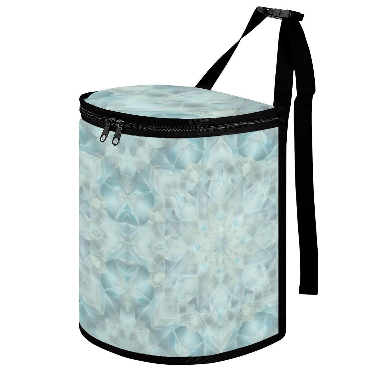 Blue Bucket Car Trash Bag - Auto Garbage Storage Organizer for Vehicle Interior