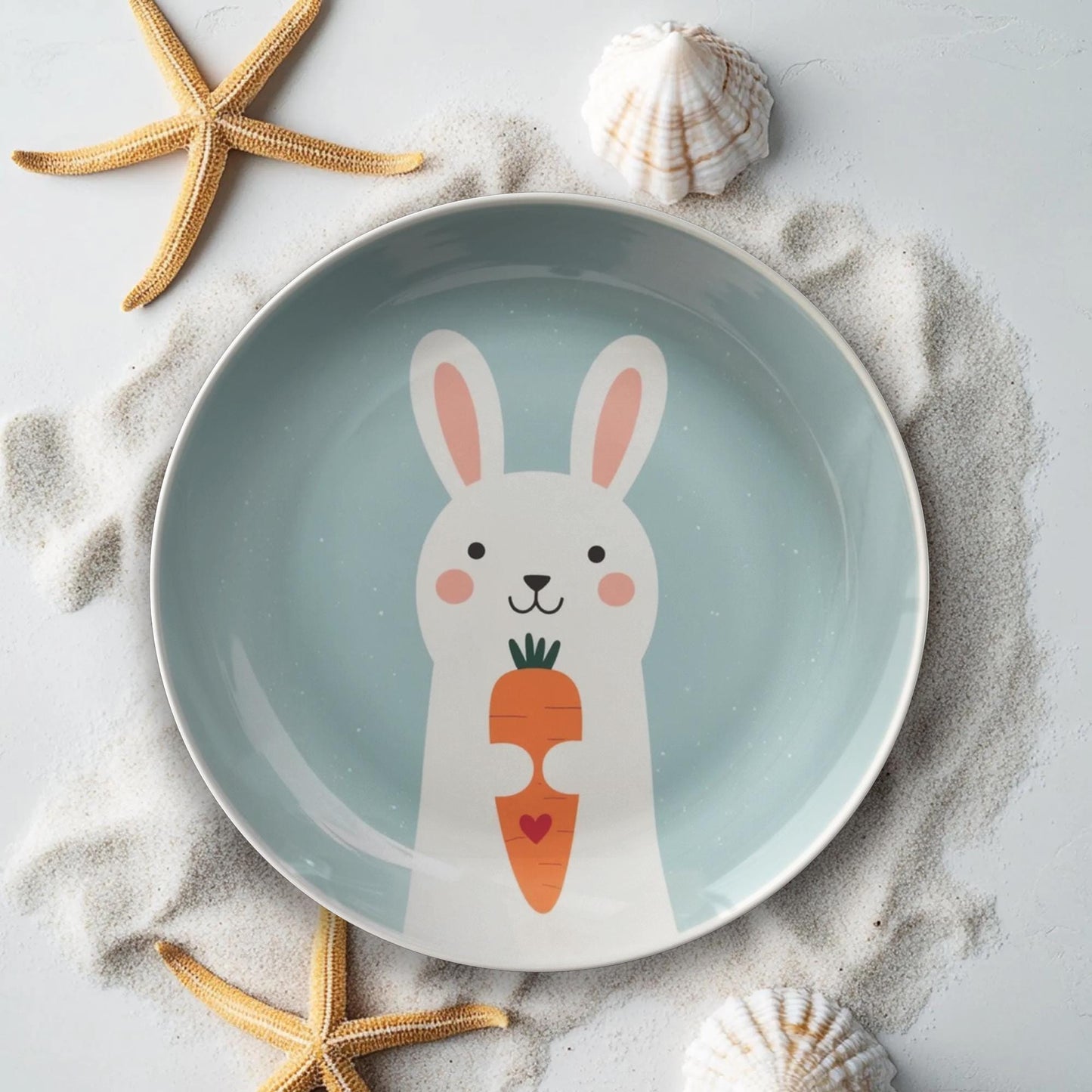 Bunny Dinner Plate - Rabbit ThermoSaf Dinnerware for Easter Dining