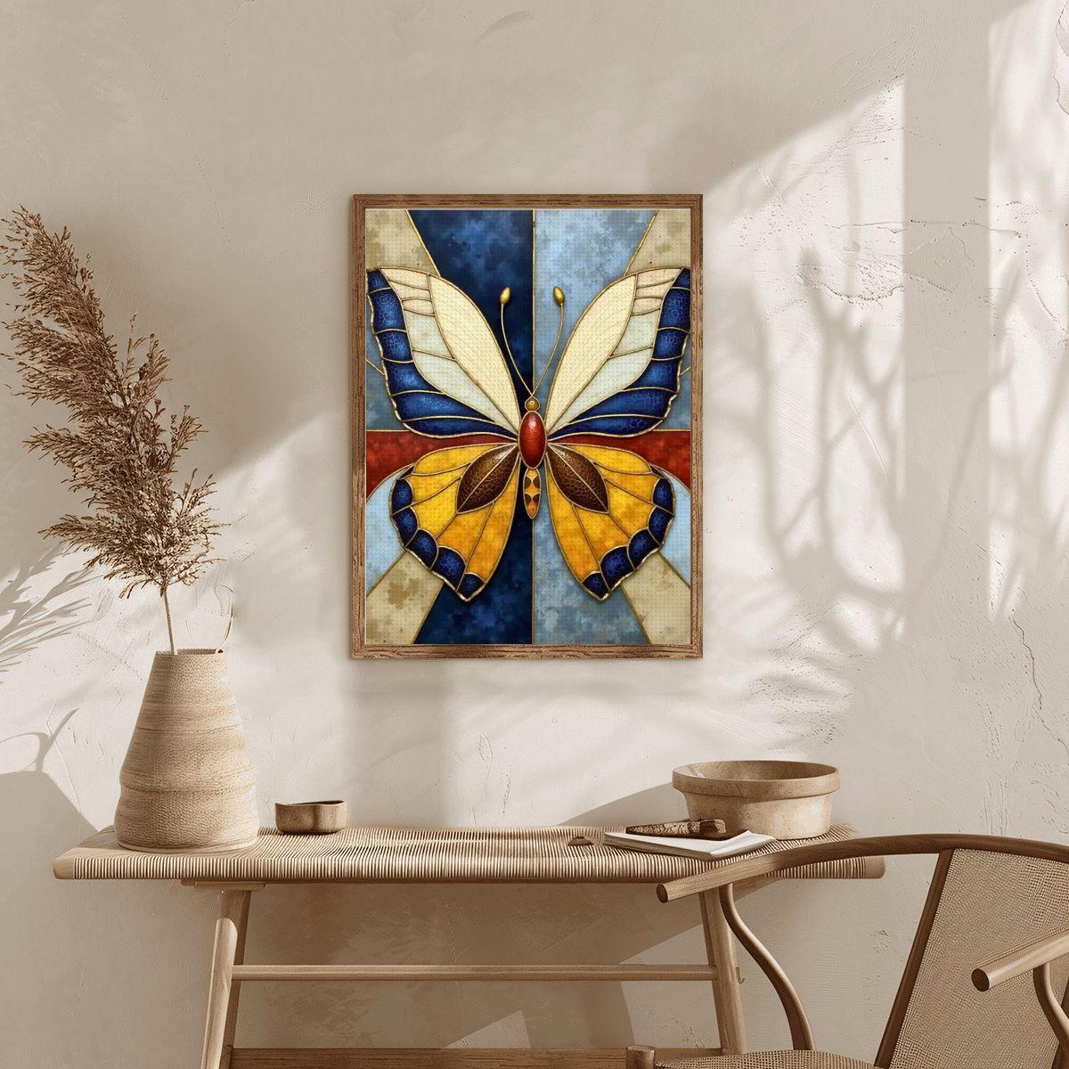 Butterfly DIY Diamond Painting Kit No Frame - Rhinestone Art Craft Project