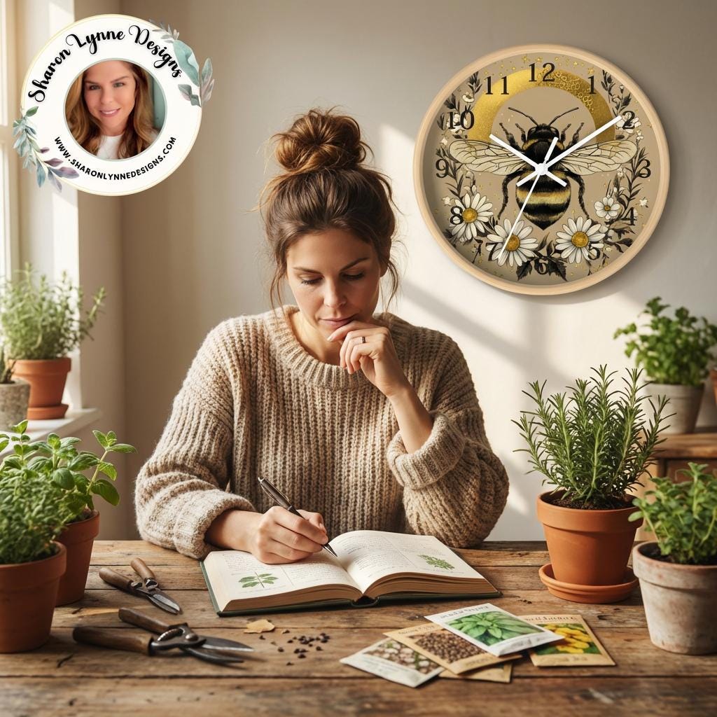 Bee Hive Wall Clock: Farmhouse Decor for Beekeepers & Honey Enthusiasts