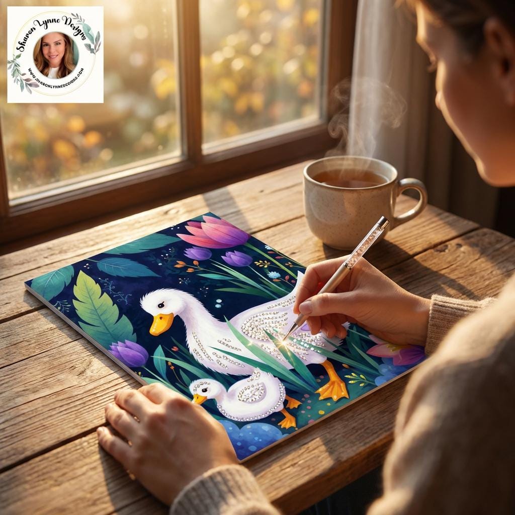 Goose DIY Diamond Painting Kit No Frame Aspect Ratio Bird Art Craft Project