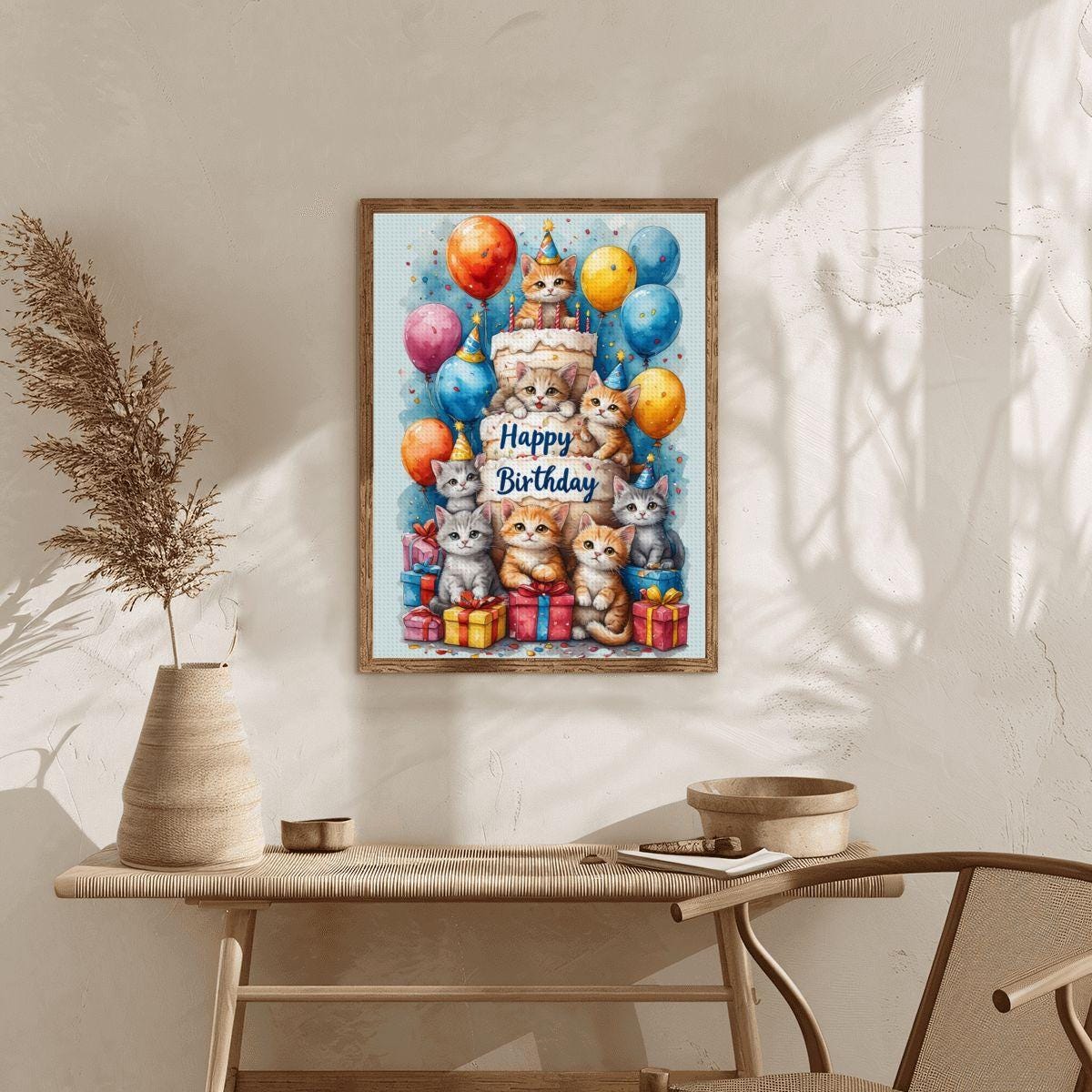 Birthday DIY Diamond Painting Kit No Frame - Craft Art Project Gift Activity