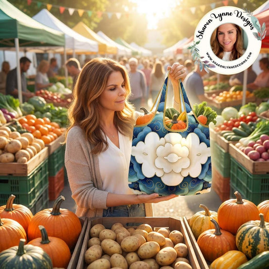 Cloud Folding Reusable Grocery Bags - Compact Travel Shopping Totes Eco Friendly Storage