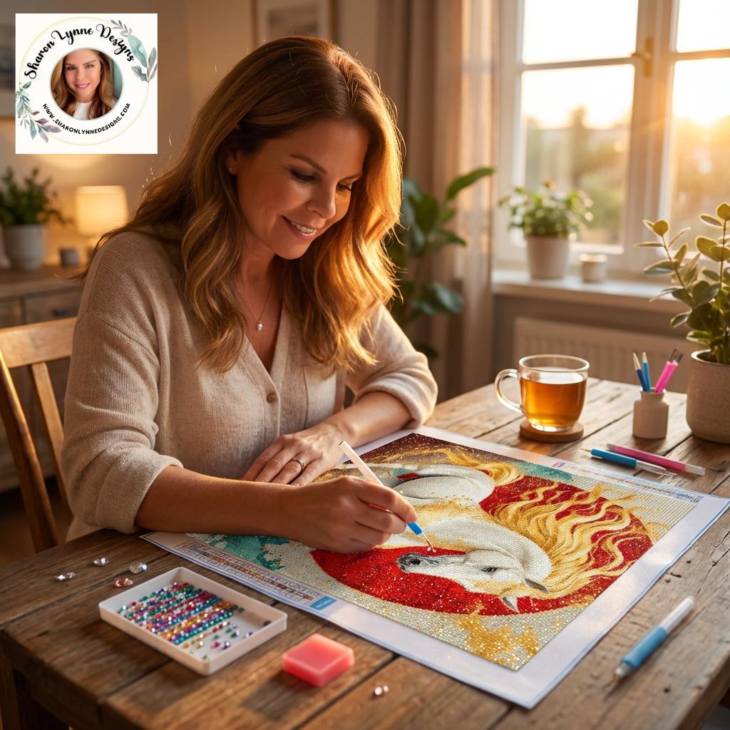 Horse Diamond Painting Kit: Majestic Equestrian Art Craft Project (No Frame)