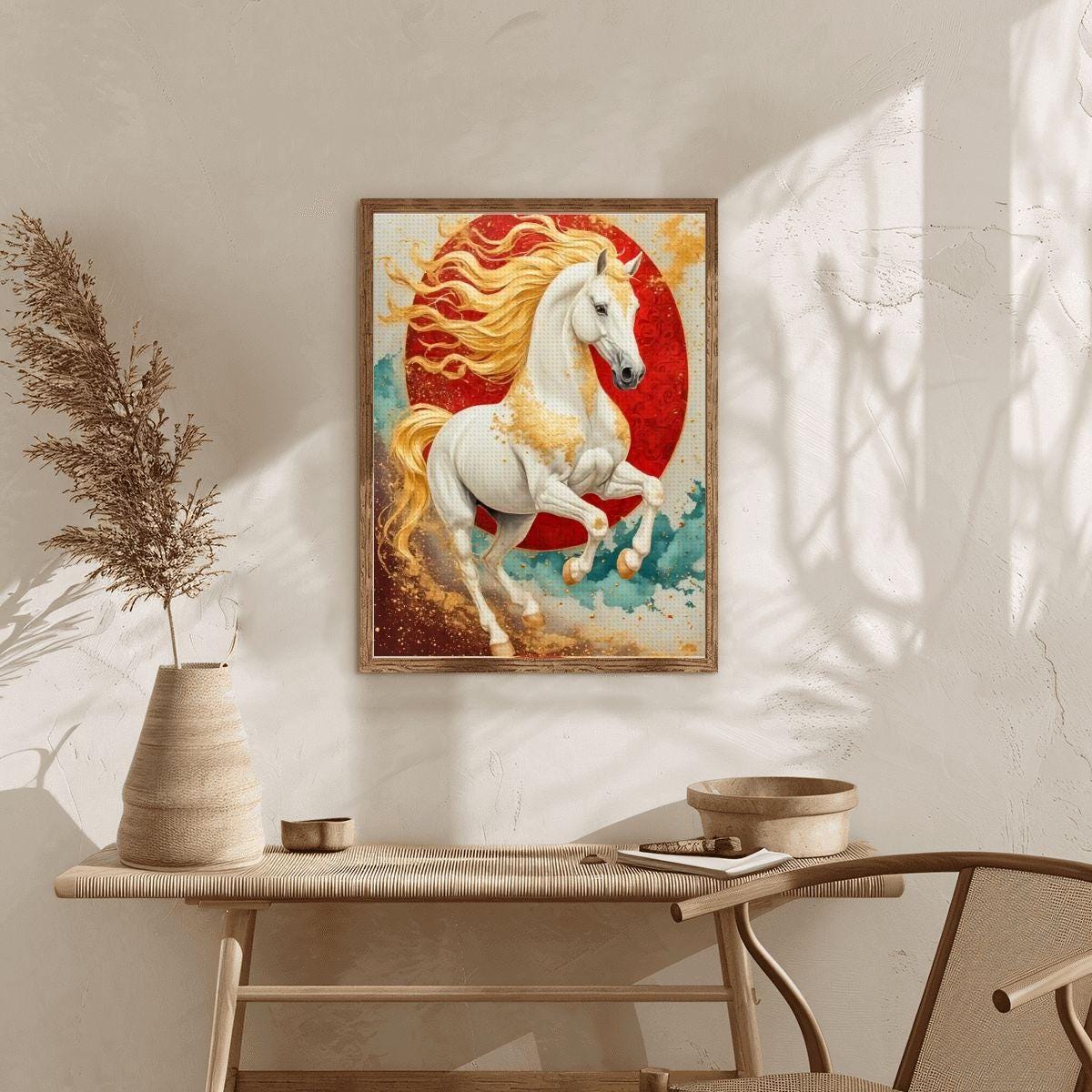 Horse Diamond Painting Kit: Majestic Equestrian Art Craft Project (No Frame)
