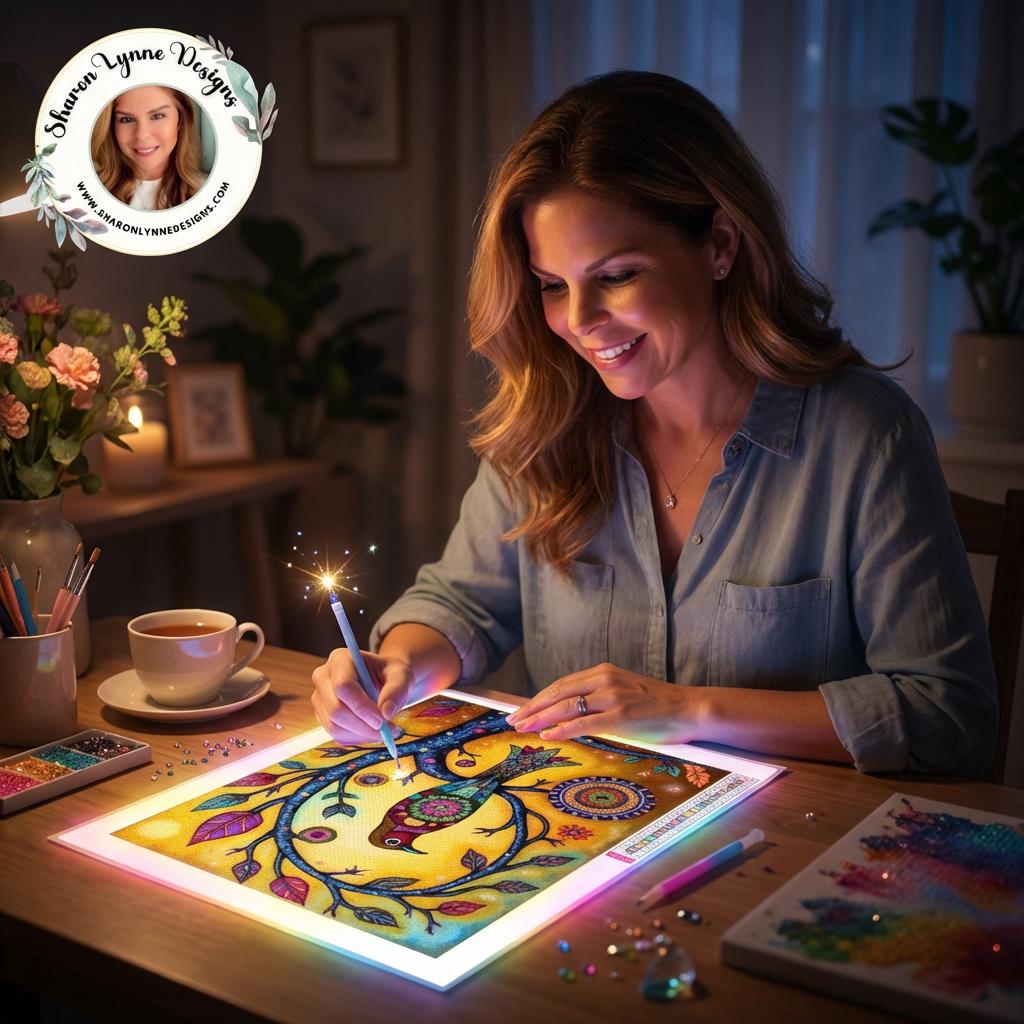 Bird DIY Diamond Painting Kit No Frame - Sparkling Art Craft Project for Adults Beginners