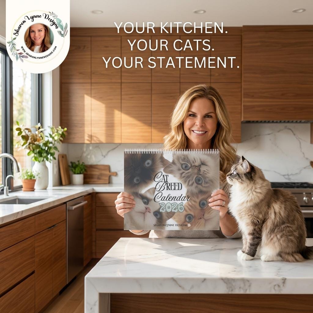 2026 Cat Breed Wall Calendar: Home Decor for Feline Enthusiasts & Pet Owners