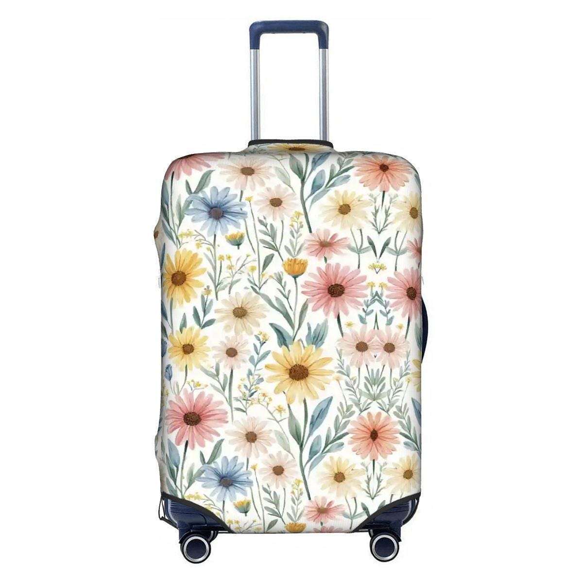 Daisy Thickened Luggage Cover - Protective Suitcase Protector for Travel Bag Security