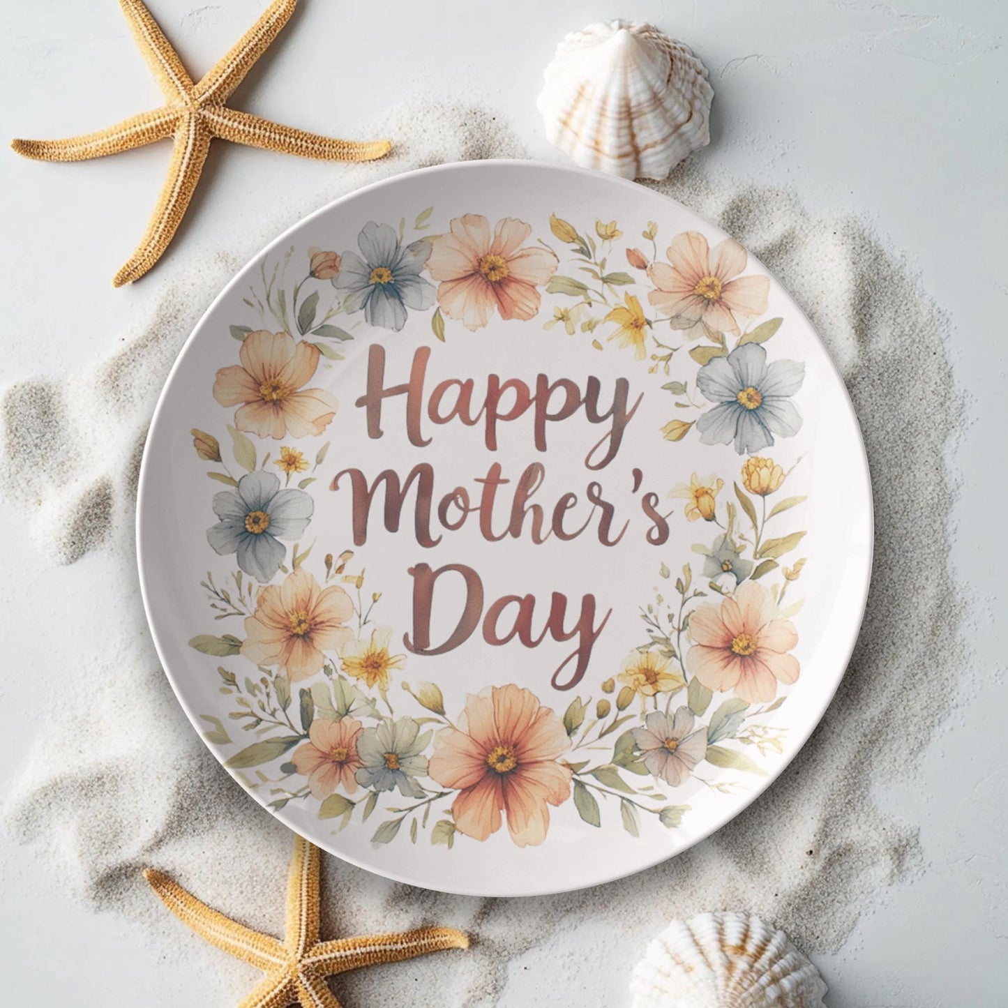Mother's Day Commemorative Plate - Special Gift for Mom, Kitchen Decor