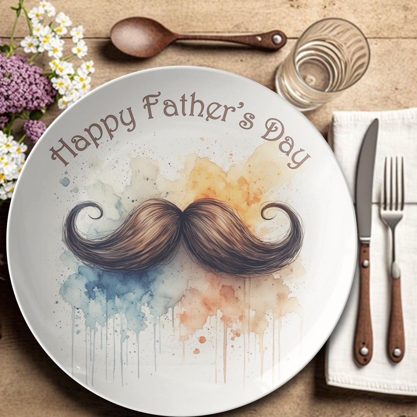 Happy Father's Day Commemorative Plate - Dad Gift ThermoSaf Dinnerware Keepsake