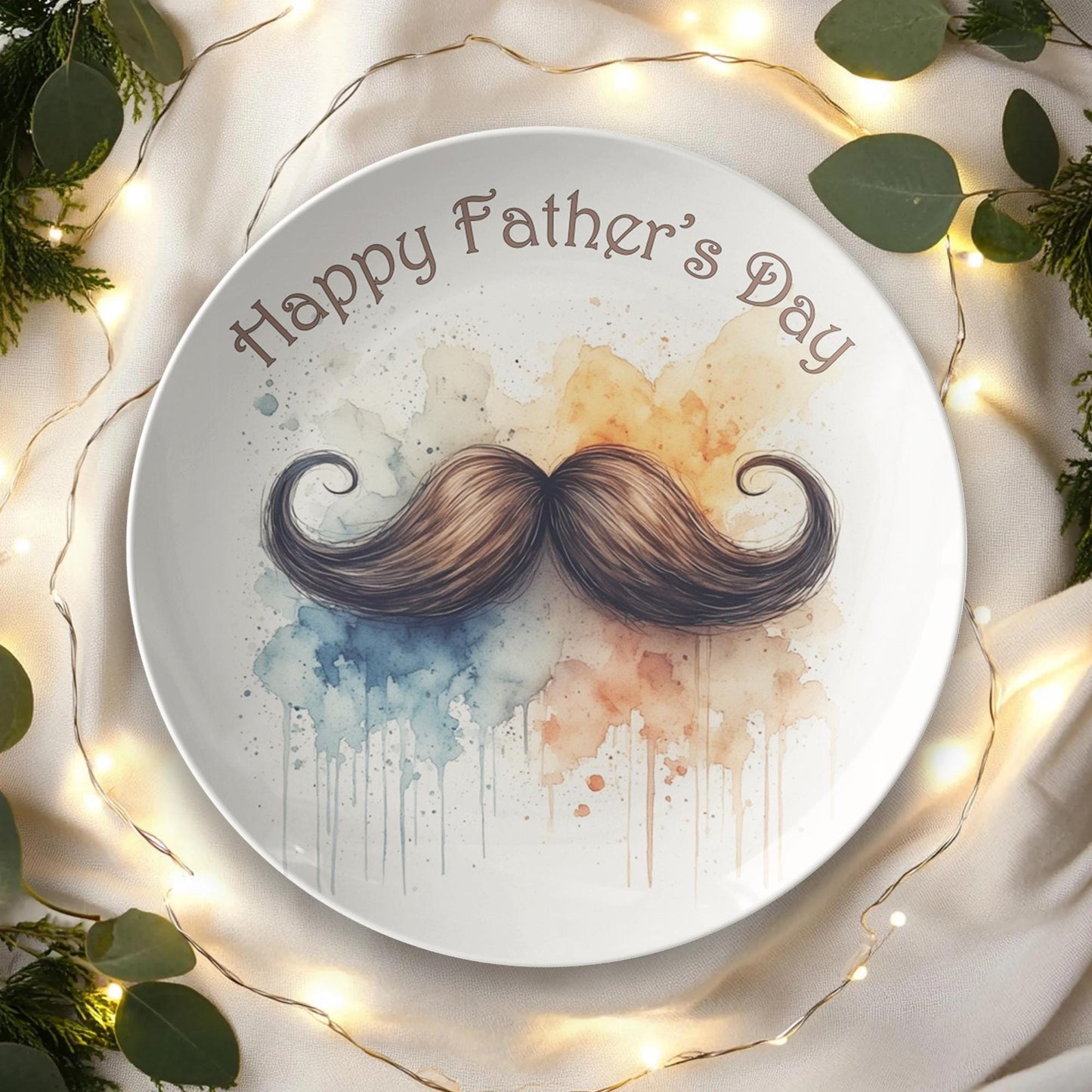 Happy Father's Day Commemorative Plate - Dad Gift ThermoSaf Dinnerware Keepsake