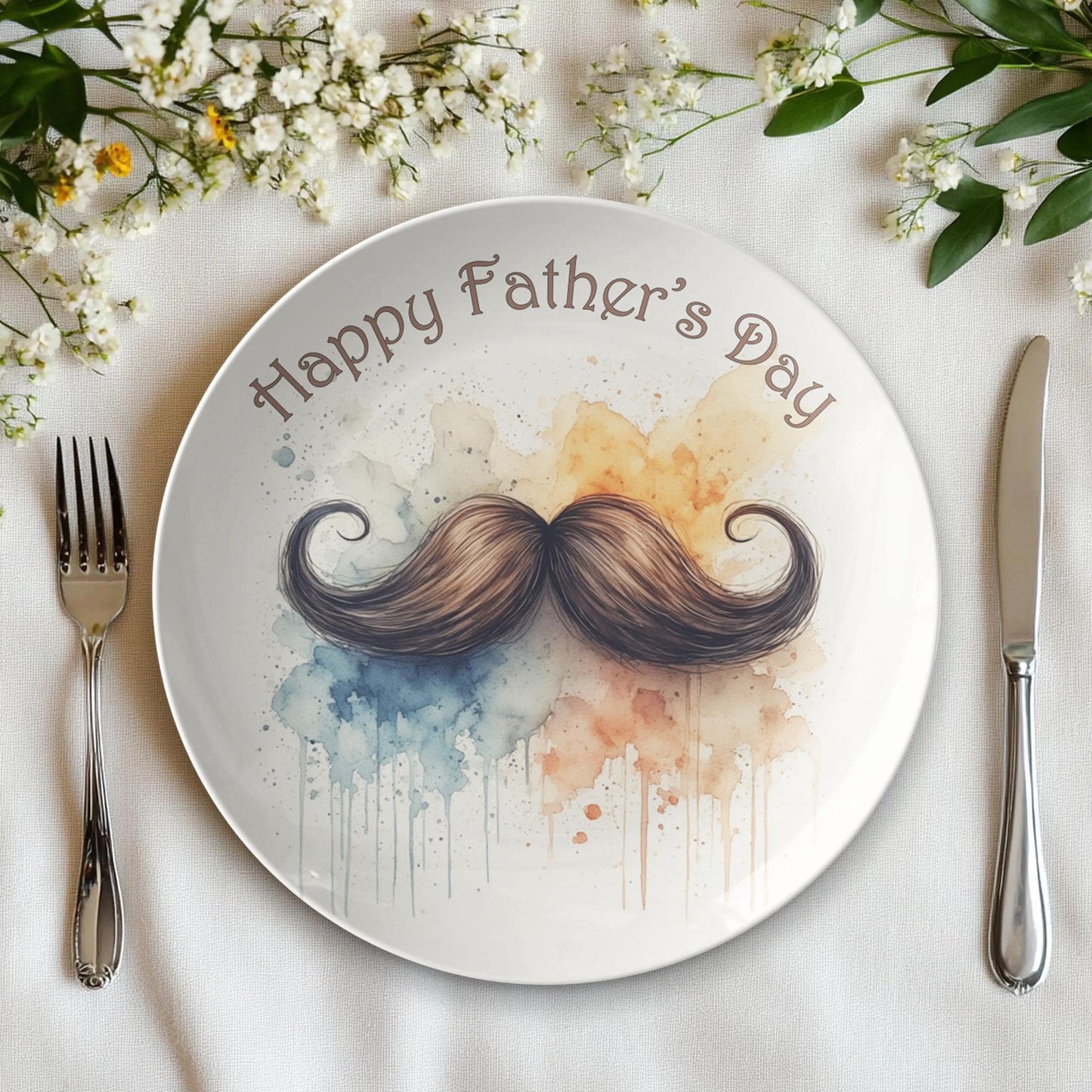 Happy Father's Day Commemorative Plate - Dad Gift ThermoSaf Dinnerware Keepsake