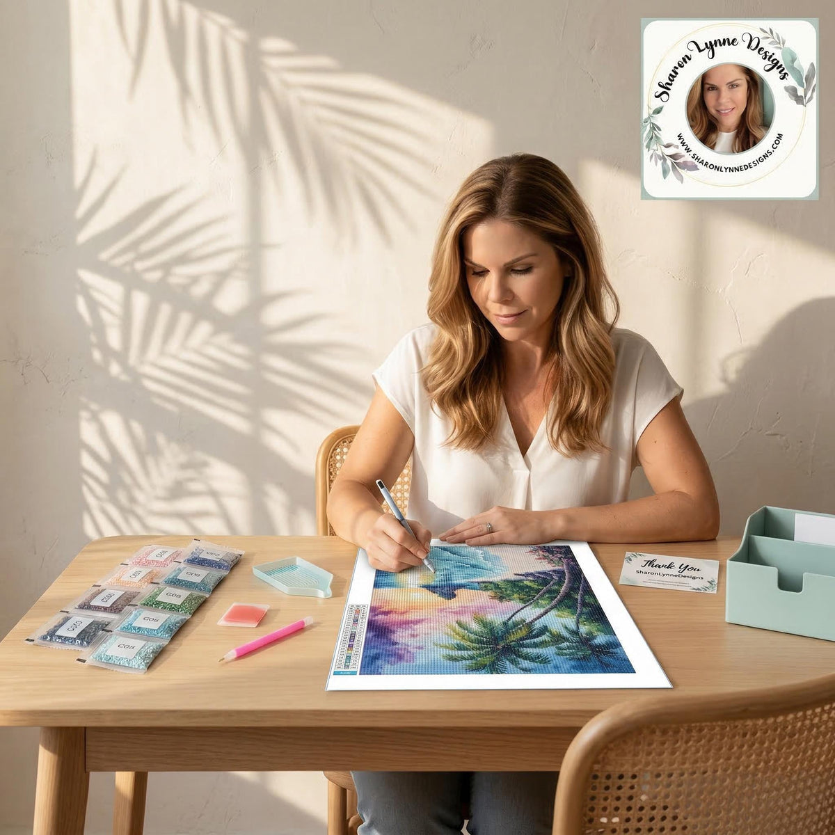 Beach DIY Diamond Painting Kit No Frame - Ocean Seascape Art Craft Project Home Decor