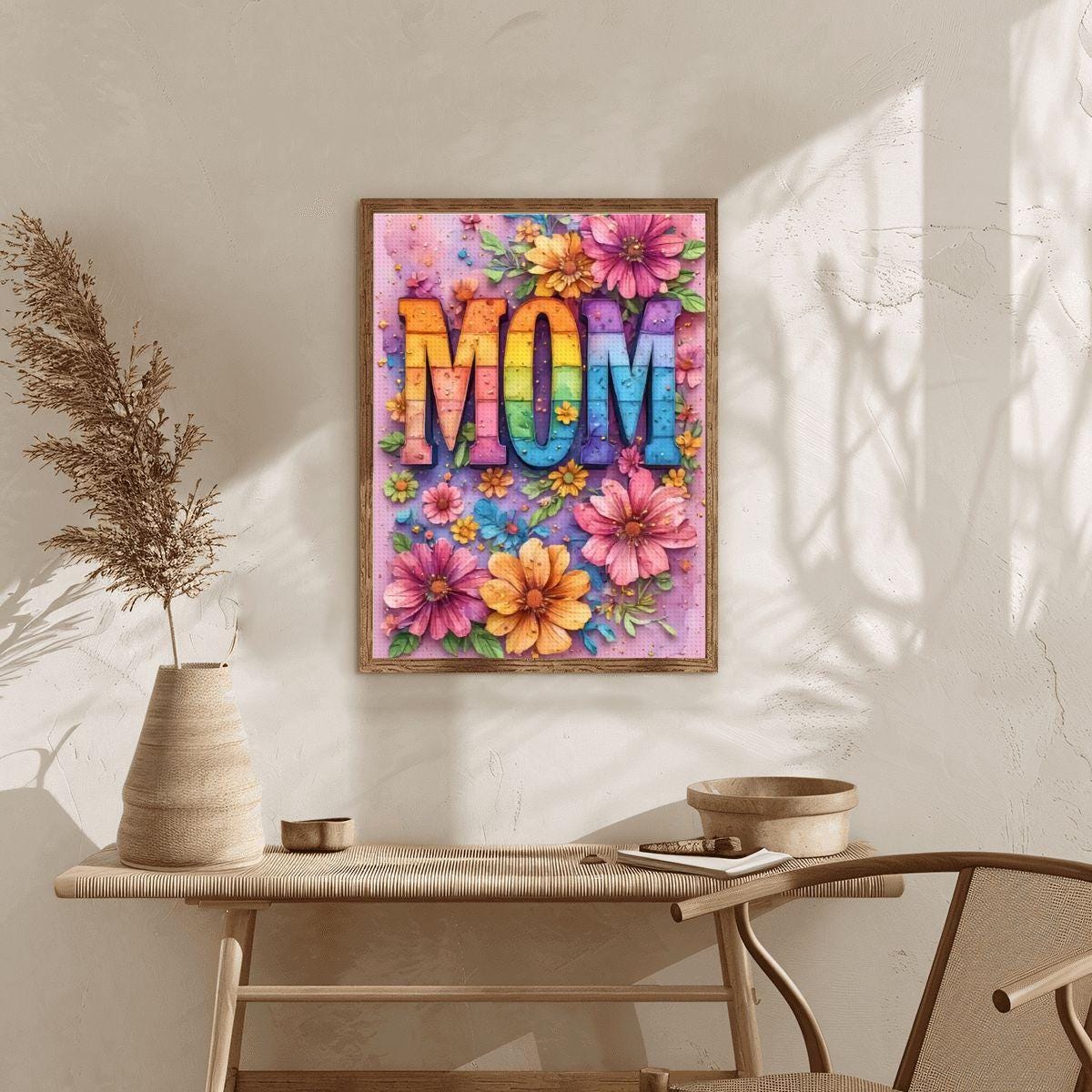 Mom DIY Diamond Painting Kit No Frame - Art Project Rhinestone Canvas