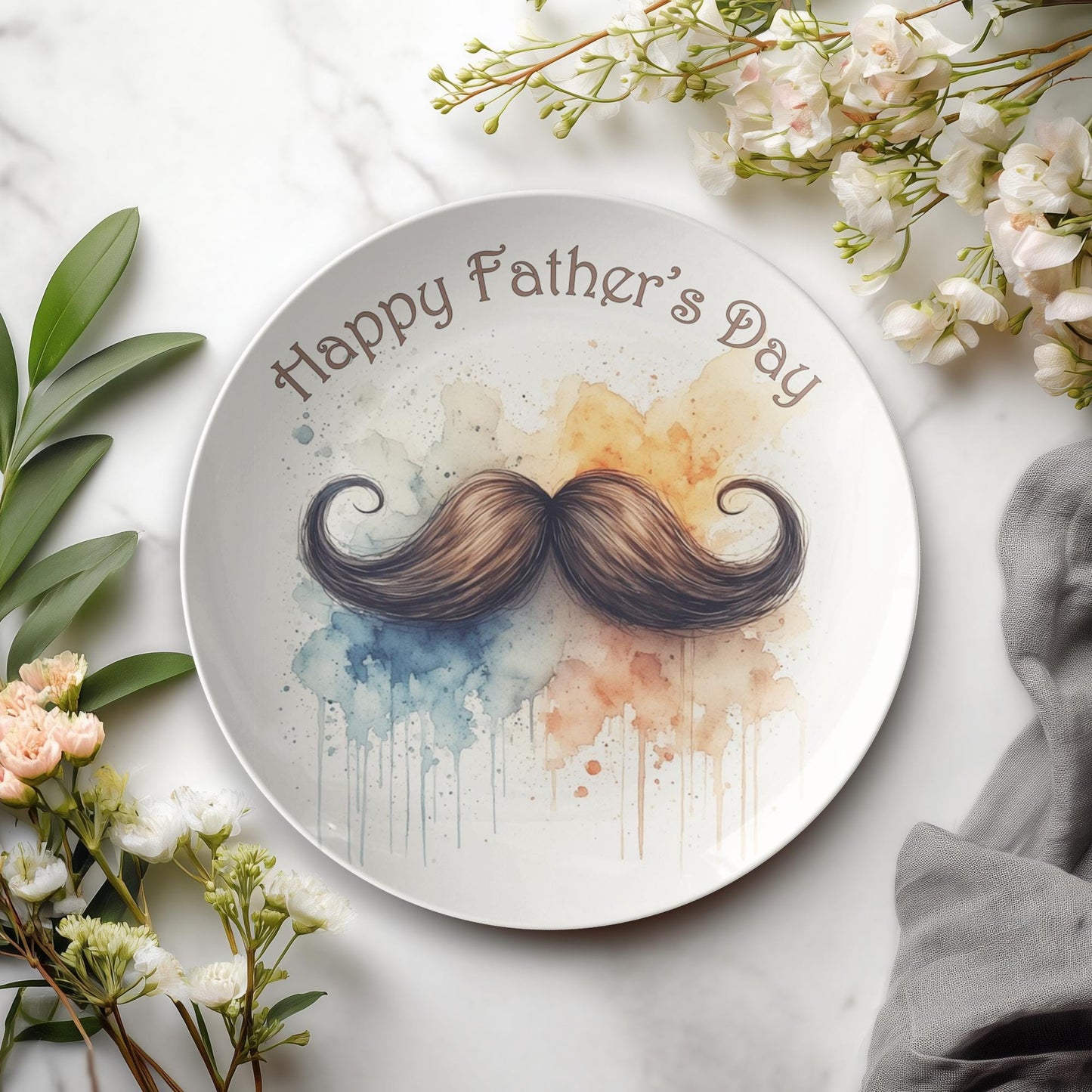 Happy Father's Day Commemorative Plate - Dad Gift ThermoSaf Dinnerware Keepsake