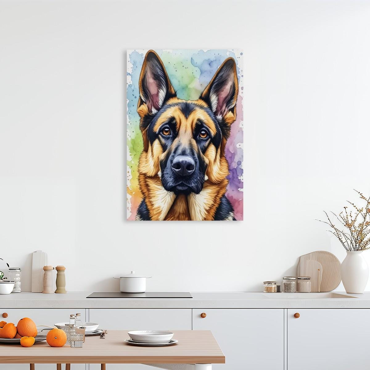 German Shepherd DIY Diamond Painting Kit - No Frame Included - Dog Art Craft Project