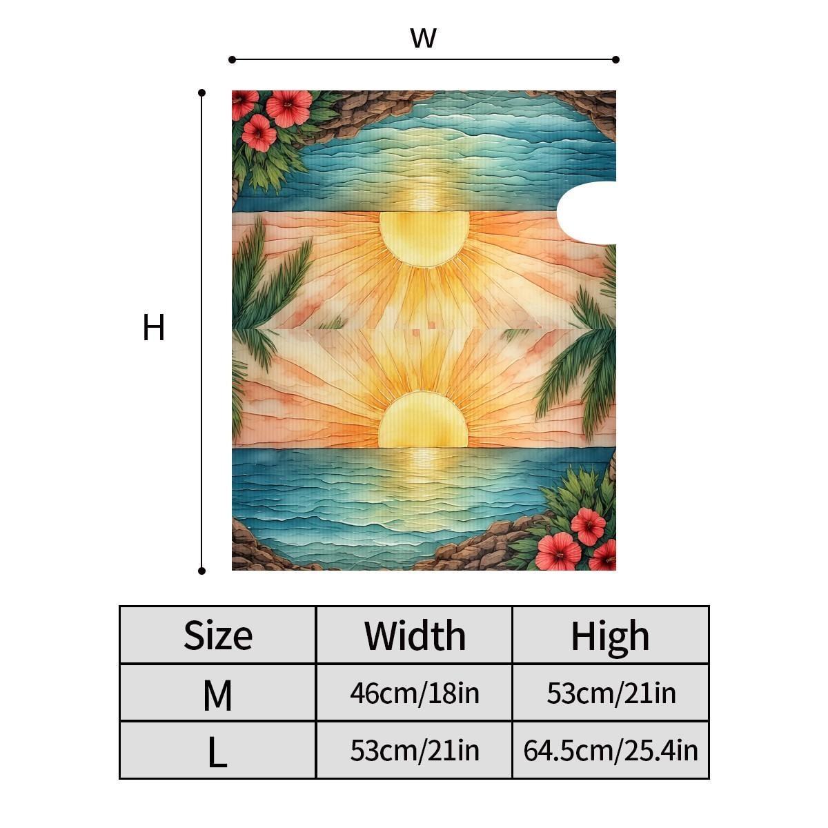 Sunny Beach Magnetic Mailbox Cover - Coastal Ocean Decor for Outdoor Post Mail Box