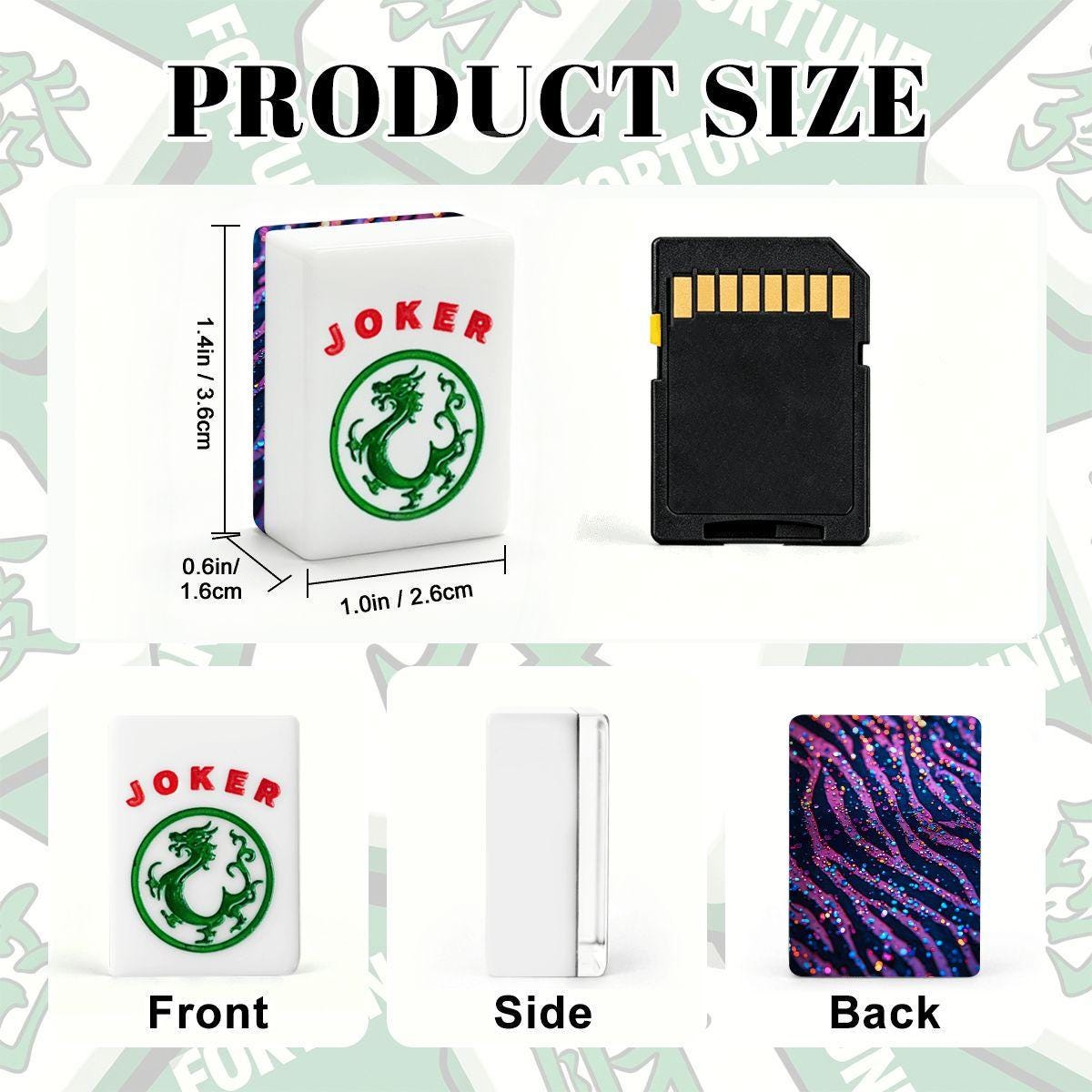 Zebra Pattern American Mahjong Tiles Set - Animal Print Game Pieces for Mahjong Players