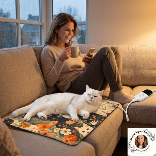 Electric Cat Heating Pad: Cozy Pet Bed, Adjustable Temperature, Safety Timer