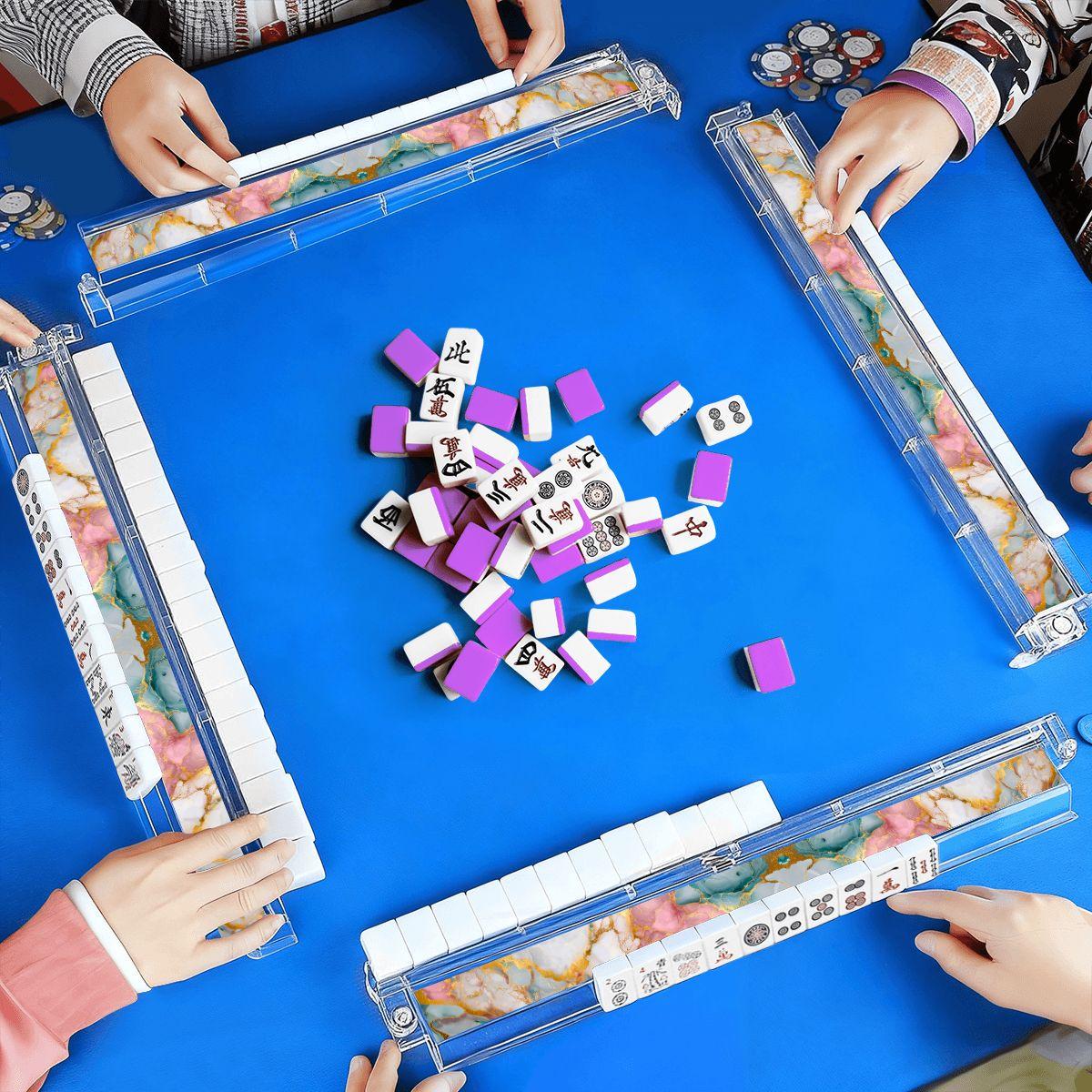 Marble Mahjong Tile Pusher Racks 4pcs