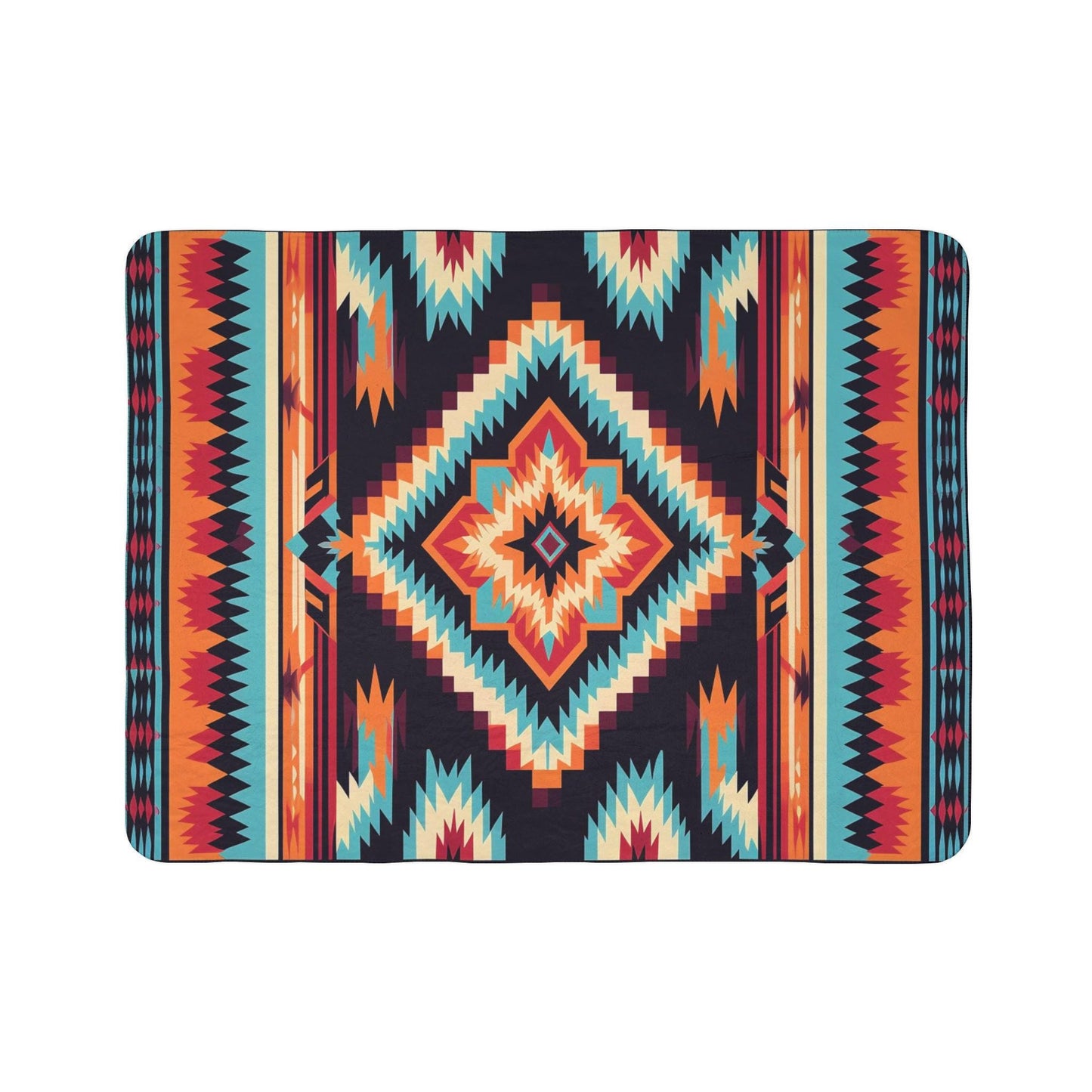 Southwestern Blanket: Aztec Sherpa Throw for Cozy Comfort and Style