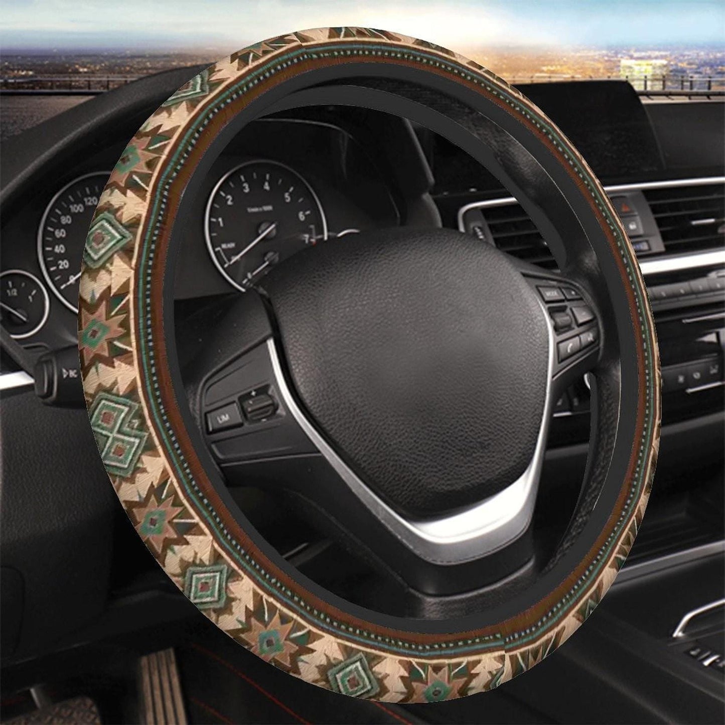 Southwestern Steering Cover - Thick Neoprene Car Accessory for Comfort