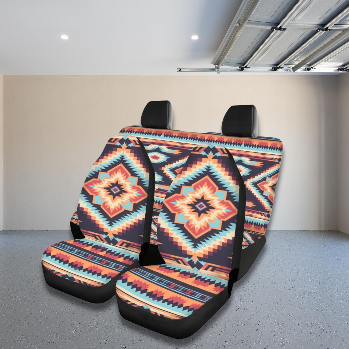 Native Seat Covers, Polyester Spandex Blend Full Set for Front and Rear