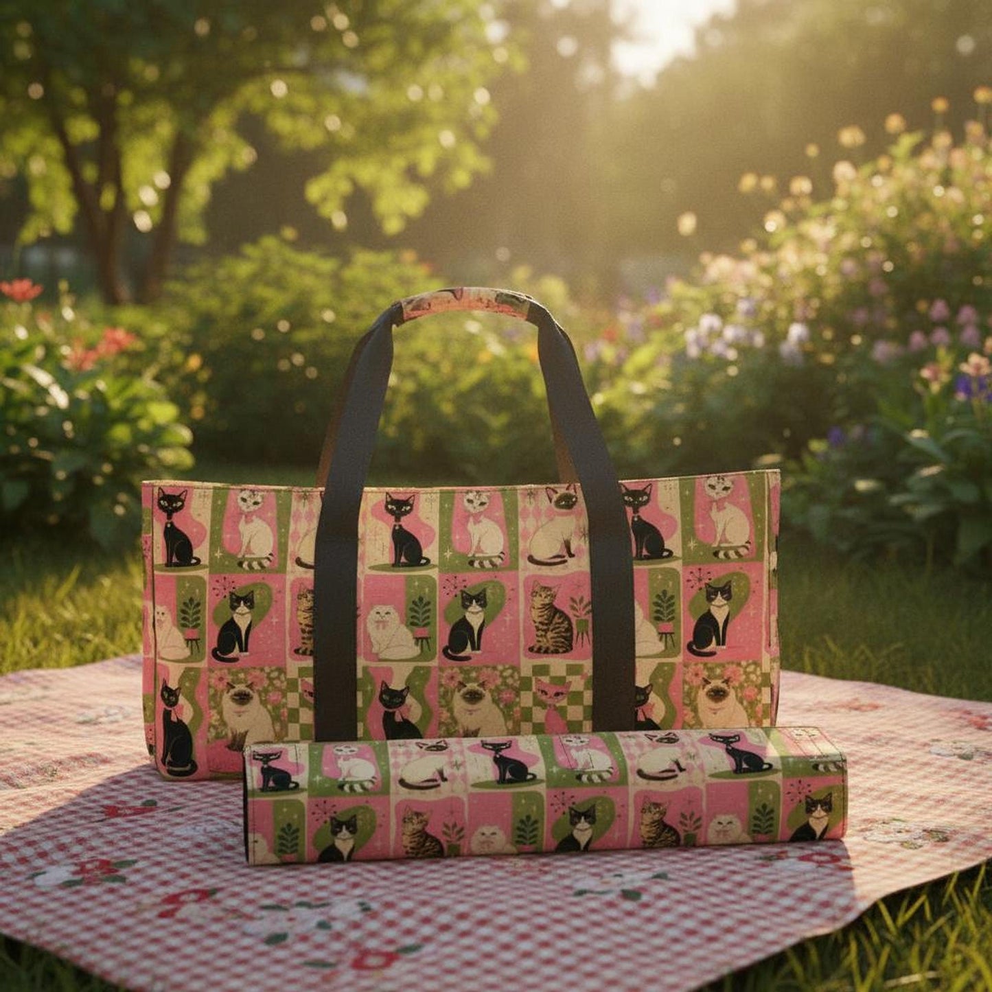 Mahjong Bag Set, Retro Canvas 3-Piece Storage Collection for Game Night