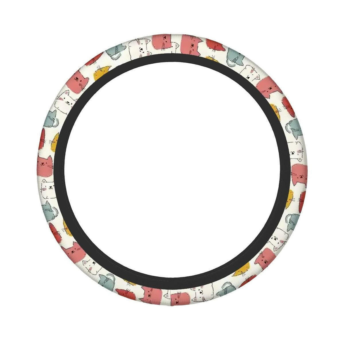 Cat Steering Wheel Cover, Cat Pattern with Comfortable Grip & Durable Protection