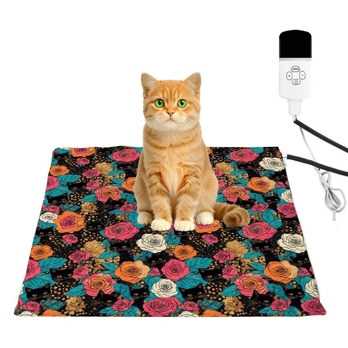 Cat Heating Pad - Warm Pet Bed Mat Electric Heated Blanket for Cats Small Animals