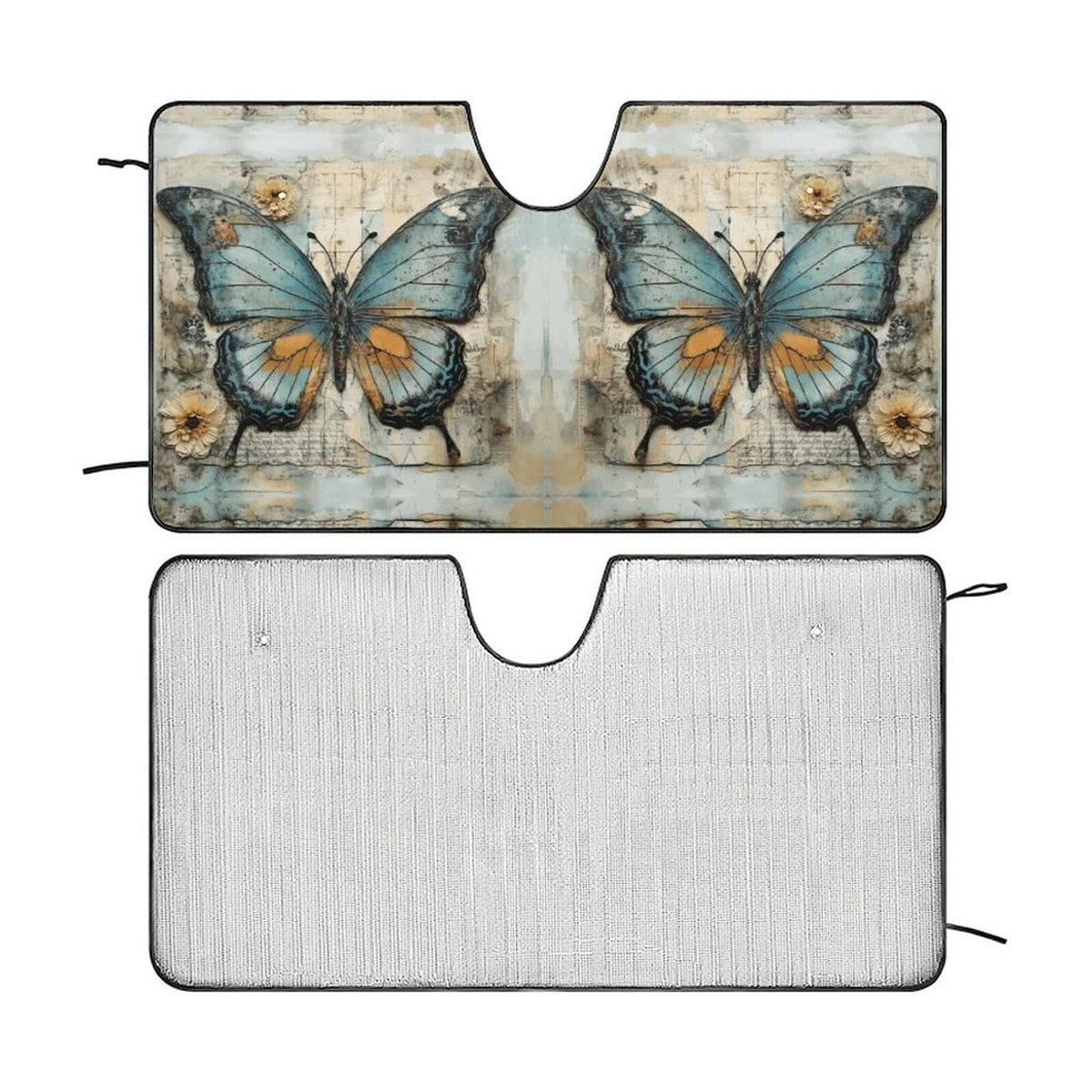 Butterfly Windshield Sunshade: Car Accessory for UV Protection and Decorative Vehicle Gift