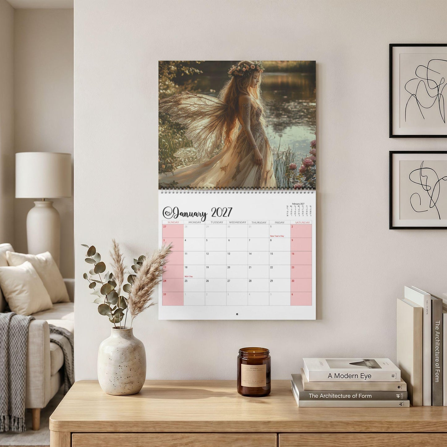 Fairy 2027 Wall Calendar | Fantasy Fairyland Artwork