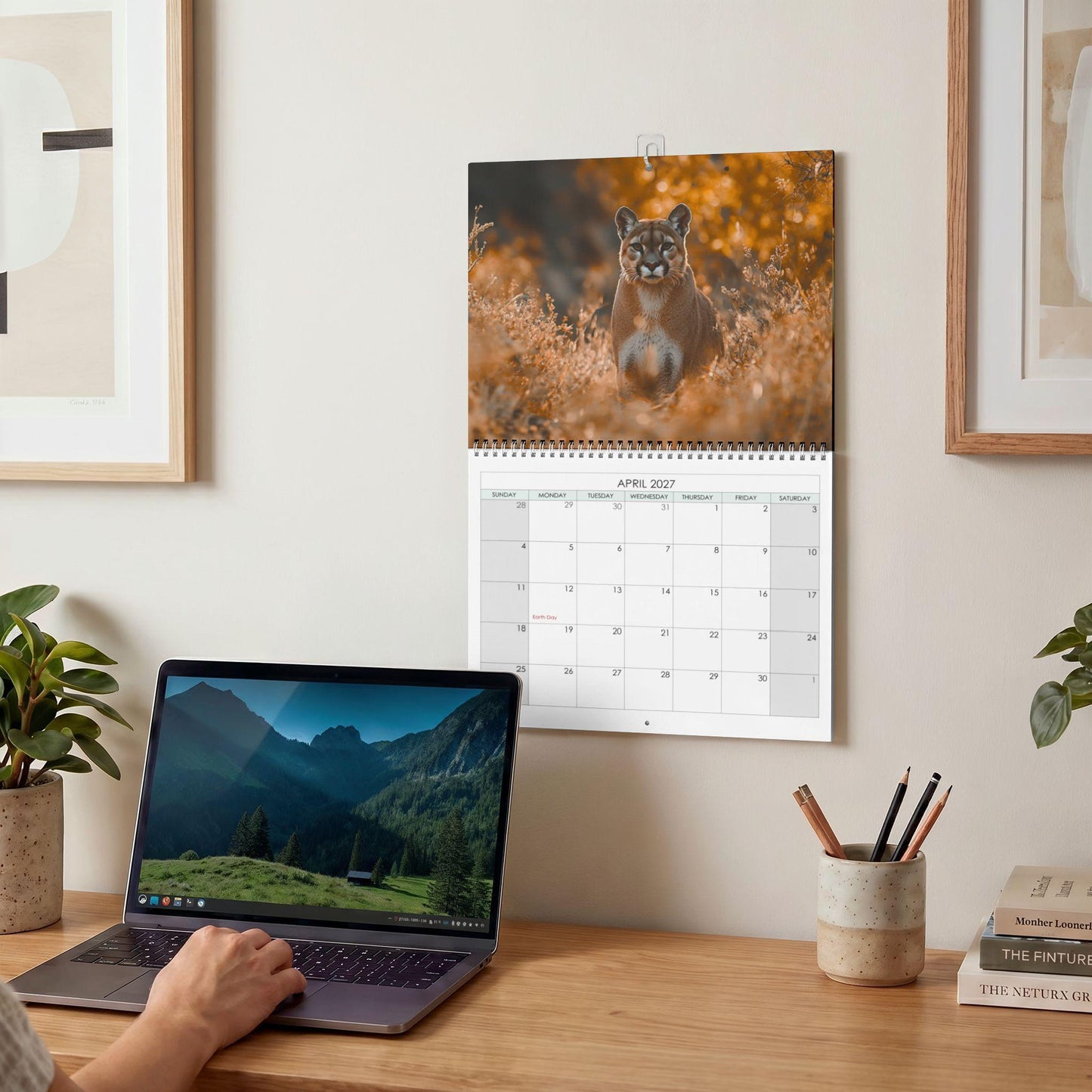 Big Cat Calendar 2027 - Feline Photography Wall Planner
