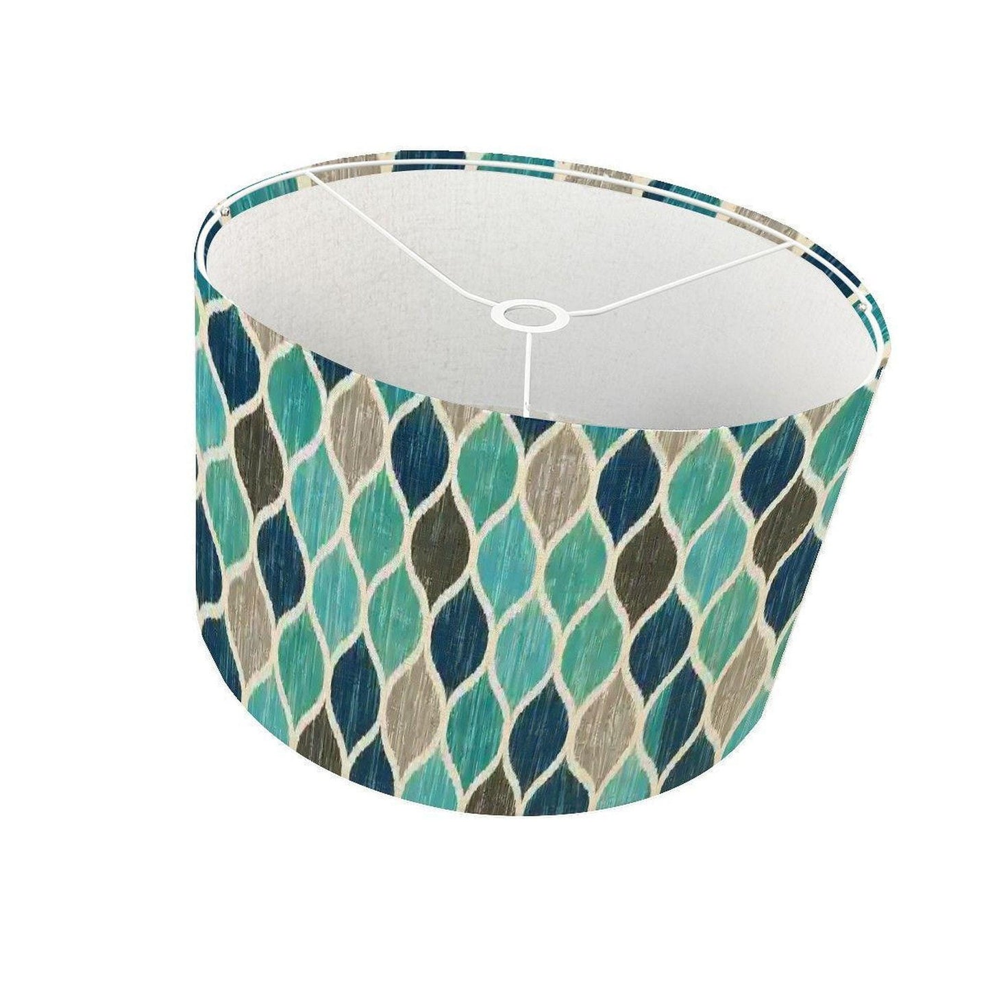 Ocean Lamp Shade, Tripod Floor with Mosaic Design