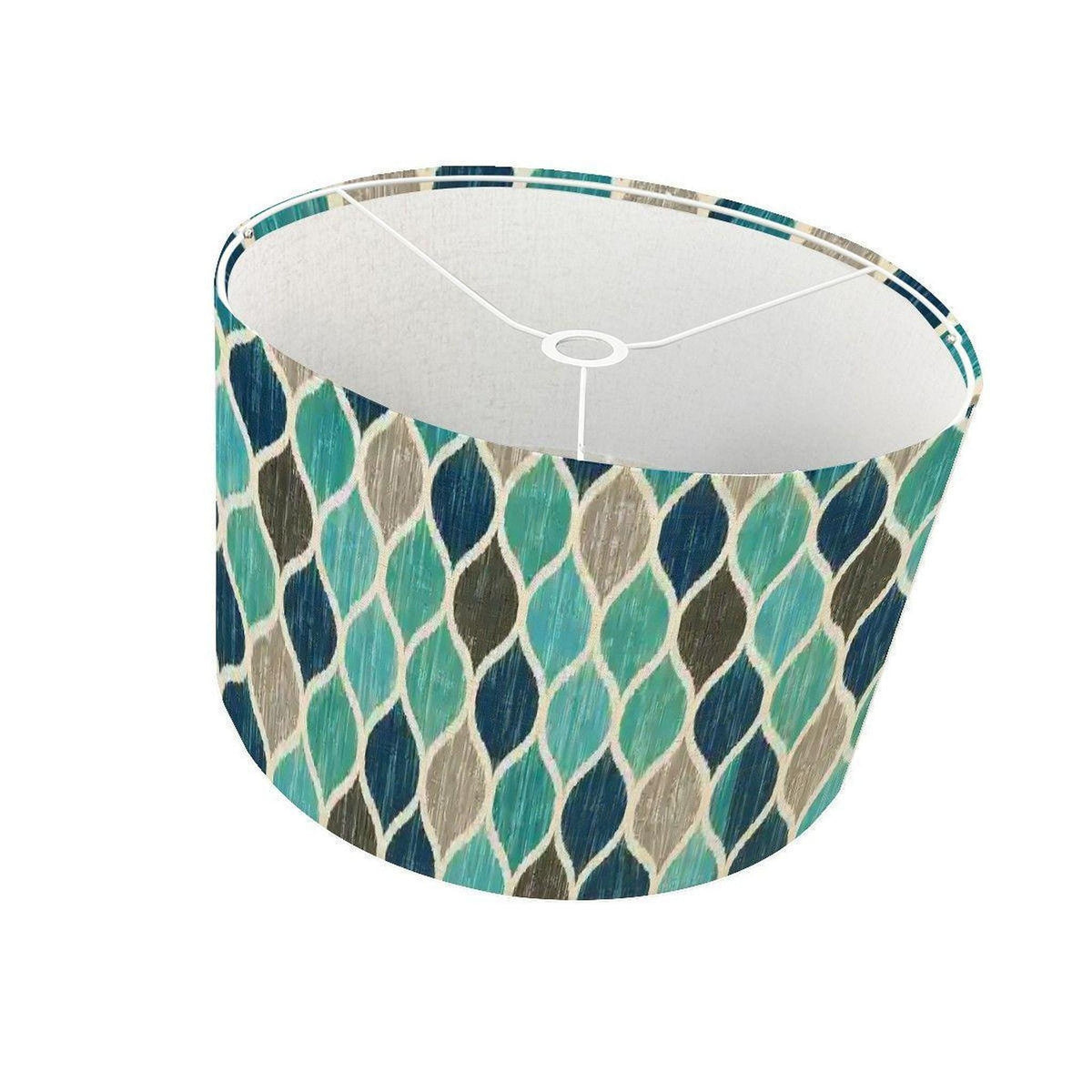 Ocean Lamp Shade, Tripod Floor with Mosaic Design