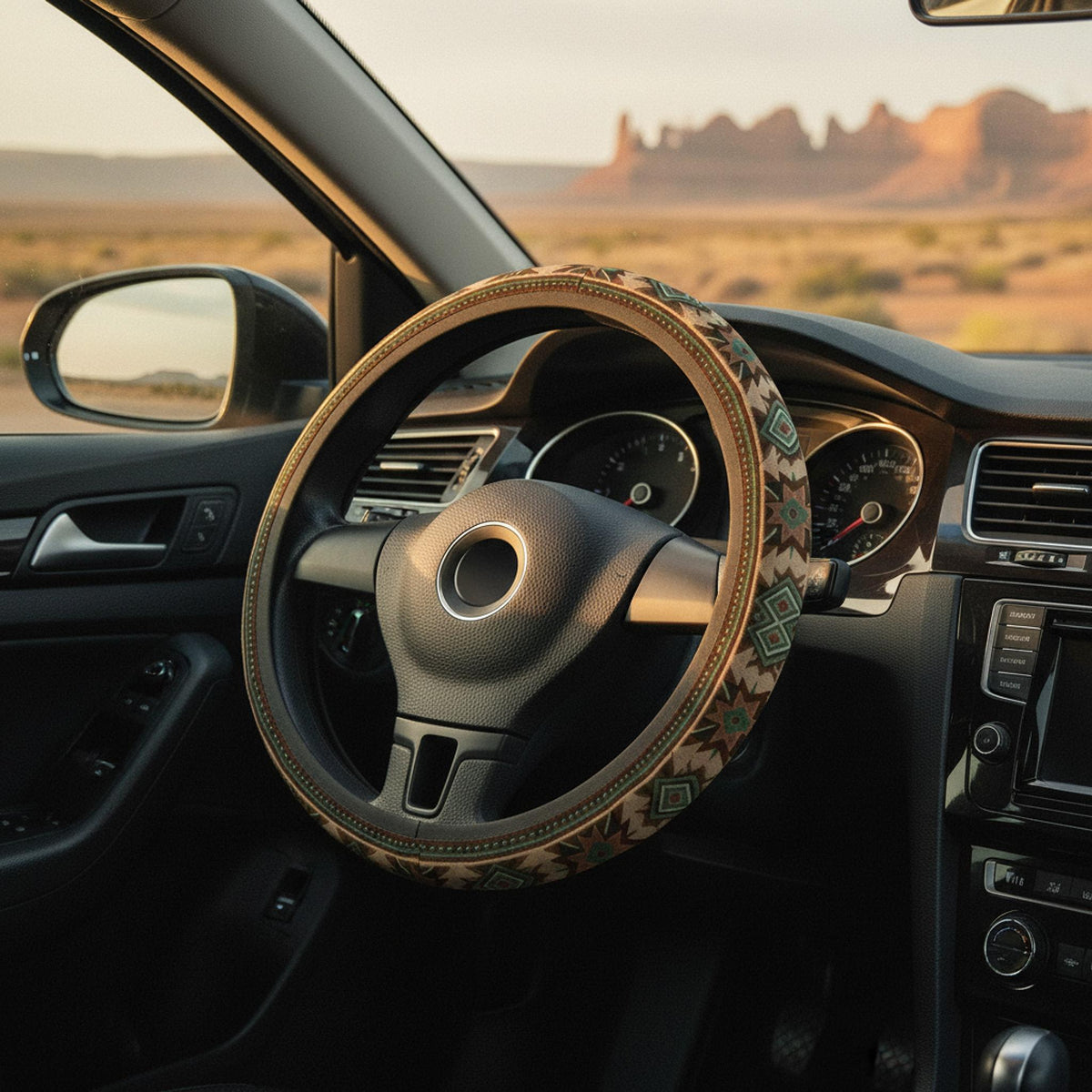 Southwestern Steering Cover - Thick Neoprene Car Accessory for Comfort