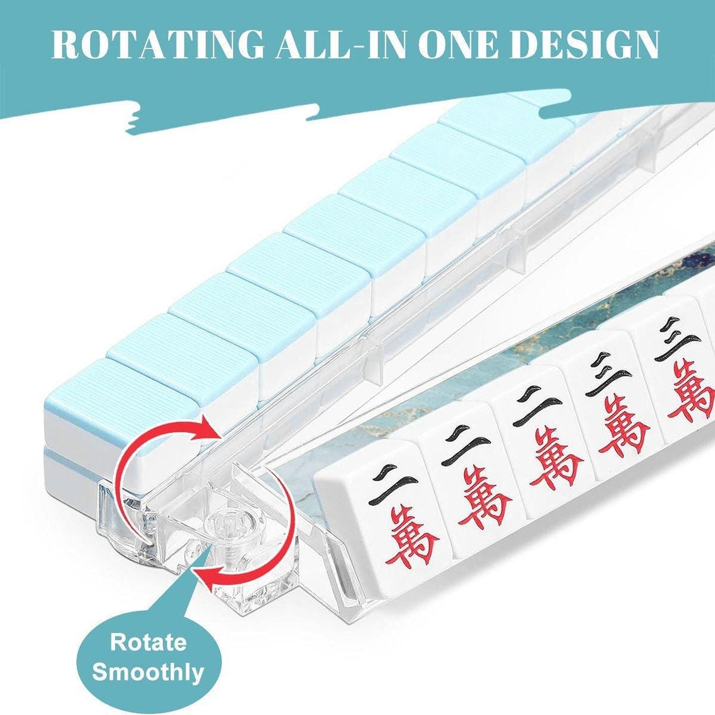 Mahjong Tile Racks Set of 4, Personalized Acrylic Game Night Accessory