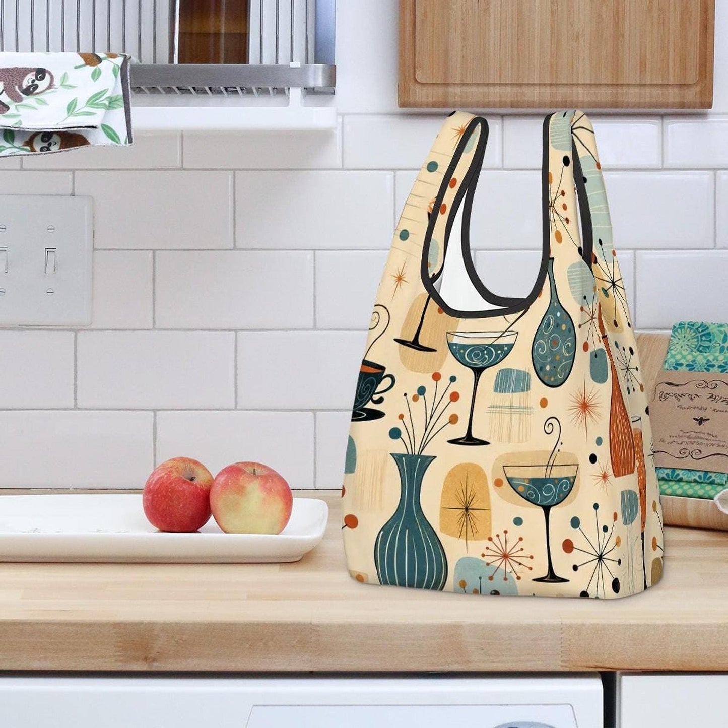 Retro Shopping Bag – Waterproof Eco-Friendly Tote with Vintage Style