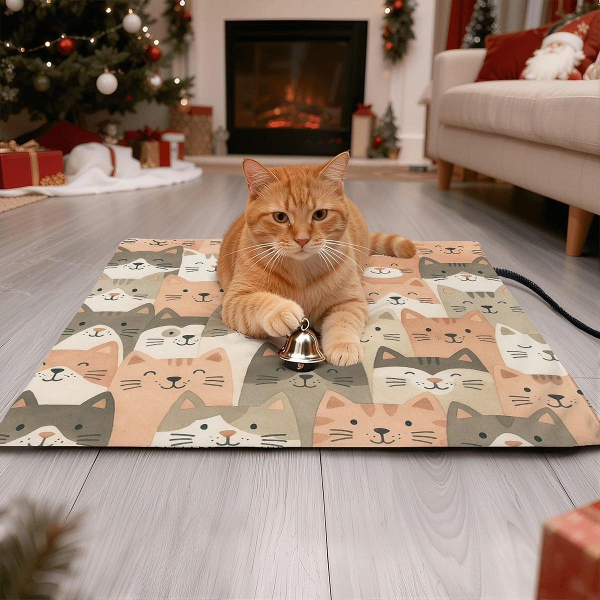 Cat Heating Pad - Warm Pet Bed Mat for Indoor Cats, Electric Heated Blanket