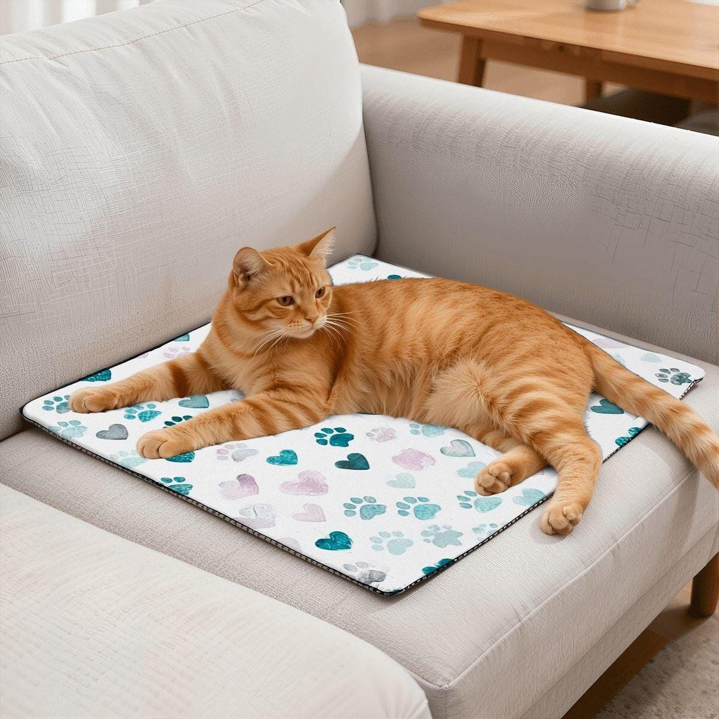 Cat Heating Pad, Soft Fleece Pet Comfort Blanket with Adjustable Warmth