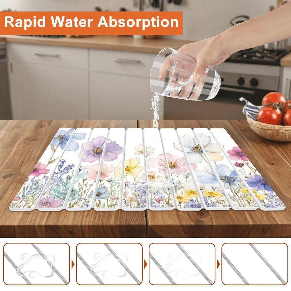 Natural Stone Wildflower Drying Mat for Herb Preservation and Botanical Crafts