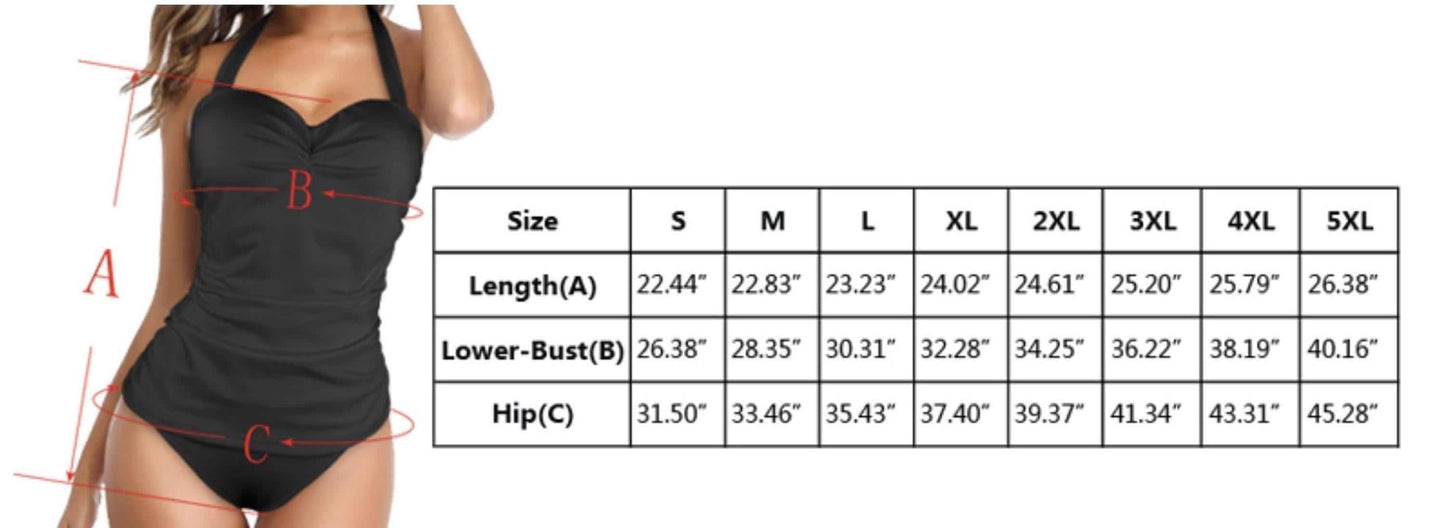 Floral One Piece Swimsuit, Women's Halter Neck Design with Gathered Chest