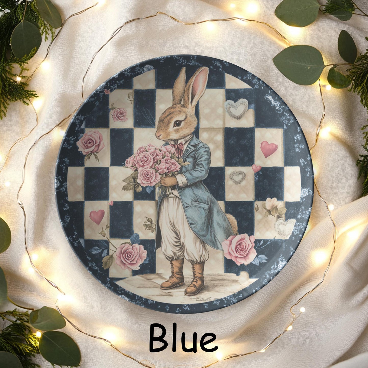 Checkered Plate, 10 x 10 Inch ThermoSaf Polymer Rabbit Tableware