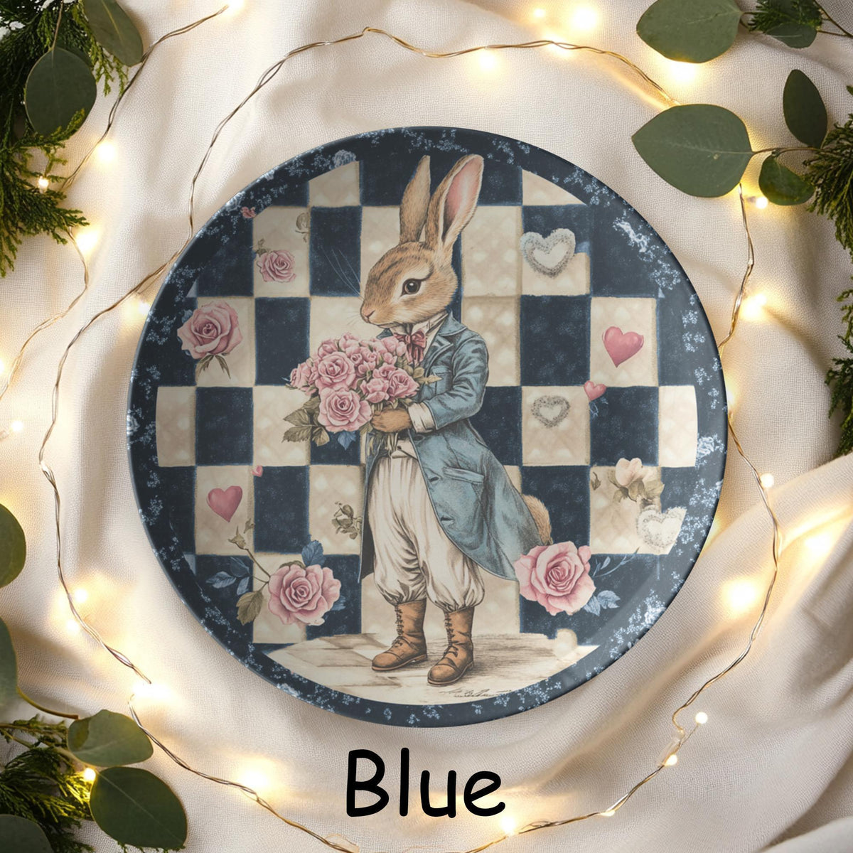 Checkered Plate, 10 x 10 Inch ThermoSaf Polymer Rabbit Tableware