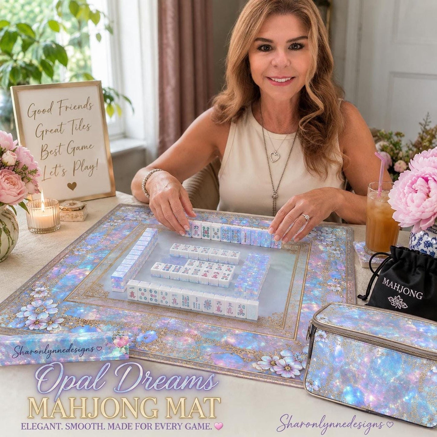 Opal Dreams Mahjong Mat (Made in USA)