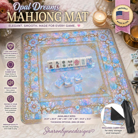 Opal Dreams Mahjong Mat (Made in USA)